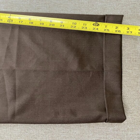 Haggar CLASSIC FIT Dress Pants Men 40 x 31 High Rise Brown Pleated Office - Picture 11 of 14